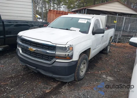 2018 Chevrolet Silverado 1500 Wt из США, поврежденный, VIN 1GCNCNEH6JZ380872